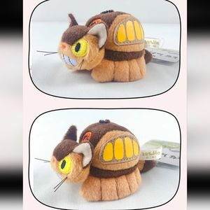 Totoro Catbus Plush Keychain